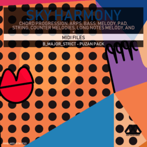 Sky Harmony - 4 Chords - 5 Notes-Chords - 16 Bars - Strict - B_Major_Strict - Puzan Pack