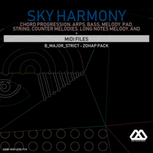 Sky Harmony - 4 Chords - 5 Notes-Chords - 16 Bars - Strict - B_Major_Strict - Zohap Pack