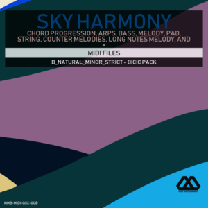 Sky Harmony - 4 Chords - 5 Notes-Chords - 16 Bars - Strict - B_Natural_Minor_Strict - Bicic Pack