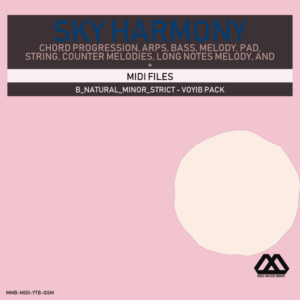 Sky Harmony - 4 Chords - 5 Notes-Chords - 16 Bars - Strict - B_Natural_Minor_Strict - Voyib Pack