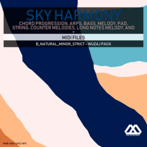 Sky Harmony - 4 Chords - 5 Notes-Chords - 16 Bars - Strict - B_Natural_Minor_Strict - Wuzaj Pack