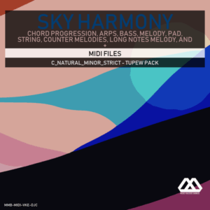 Sky Harmony - 4 Chords - 5 Notes-Chords - 16 Bars - Strict - C_Natural_Minor_Strict - Tupew Pack
