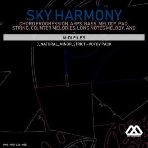Sky Harmony - 4 Chords - 5 Notes-Chords - 16 Bars - Strict - C_Natural_Minor_Strict - Vofov Pack