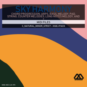 Sky Harmony - 4 Chords - 5 Notes-Chords - 16 Bars - Strict - C_Natural_Minor_Strict - Xigej Pack