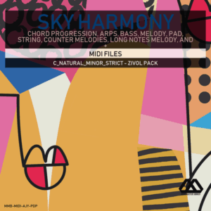 Sky Harmony - 4 Chords - 5 Notes-Chords - 16 Bars - Strict - C_Natural_Minor_Strict - Zivol Pack