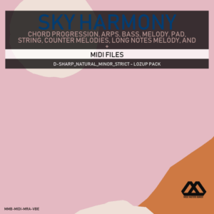 Sky Harmony - 4 Chords - 5 Notes-Chords - 16 Bars - Strict - D-sharp_Natural_Minor_Strict - Lozup Pack