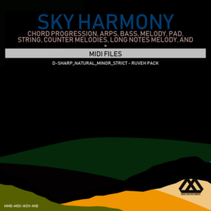 Sky Harmony - 4 Chords - 5 Notes-Chords - 16 Bars - Strict - D-sharp_Natural_Minor_Strict - Ruveh Pack
