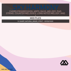 Sky Harmony - 4 Chords - 5 Notes-Chords - 16 Bars - Strict - D-sharp_Natural_Minor_Strict - Voyoq Pack