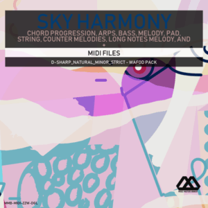 Sky Harmony - 4 Chords - 5 Notes-Chords - 16 Bars - Strict - D-sharp_Natural_Minor_Strict - Wafod Pack