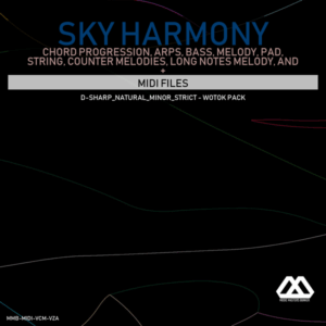 Sky Harmony - 4 Chords - 5 Notes-Chords - 16 Bars - Strict - D-sharp_Natural_Minor_Strict - Wotok Pack
