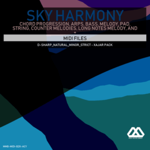 Sky Harmony - 4 Chords - 5 Notes-Chords - 16 Bars - Strict - D-sharp_Natural_Minor_Strict - Xajar Pack