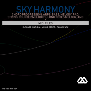 Sky Harmony - 4 Chords - 5 Notes-Chords - 16 Bars - Strict - D-sharp_Natural_Minor_Strict - Zakod Pack