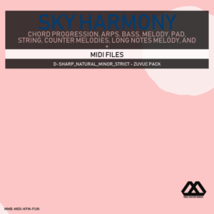 Sky Harmony - 4 Chords - 5 Notes-Chords - 16 Bars - Strict - D-sharp_Natural_Minor_Strict - Zuvuc Pack