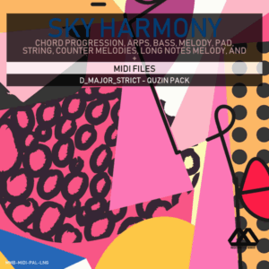 Sky Harmony - 4 Chords - 5 Notes-Chords - 16 Bars - Strict - D_Major_Strict - Quzin Pack