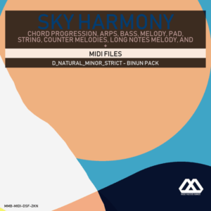 Sky Harmony - 4 Chords - 5 Notes-Chords - 16 Bars - Strict - D_Natural_Minor_Strict - Binun Pack
