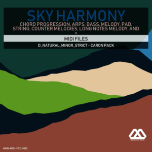 Sky Harmony - 4 Chords - 5 Notes-Chords - 16 Bars - Strict - D_Natural_Minor_Strict - Caron Pack