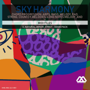 Sky Harmony - 4 Chords - 5 Notes-Chords - 16 Bars - Strict - D_Natural_Minor_Strict - Dekik Pack