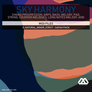 Sky Harmony - 4 Chords - 5 Notes-Chords - 16 Bars - Strict - D_Natural_Minor_Strict - Gapax Pack
