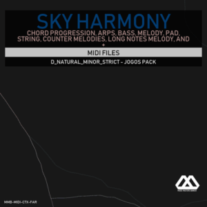 Sky Harmony - 4 Chords - 5 Notes-Chords - 16 Bars - Strict - D_Natural_Minor_Strict - Jogos Pack