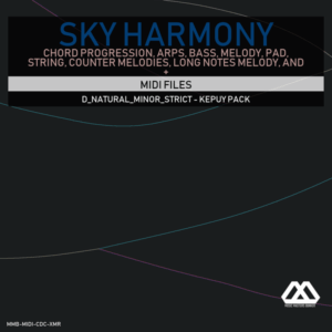 Sky Harmony - 4 Chords - 5 Notes-Chords - 16 Bars - Strict - D_Natural_Minor_Strict - Kepuy Pack