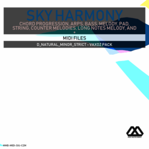 Sky Harmony - 4 Chords - 5 Notes-Chords - 16 Bars - Strict - D_Natural_Minor_Strict - Vaxoz Pack