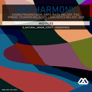 Sky Harmony - 4 Chords - 5 Notes-Chords - 16 Bars - Strict - D_Natural_Minor_Strict - Vozun Pack