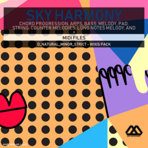 Sky Harmony - 4 Chords - 5 Notes-Chords - 16 Bars - Strict - D_Natural_Minor_Strict - Wixis Pack