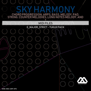 Sky Harmony - 4 Chords - 5 Notes-Chords - 16 Bars - Strict - E_Major_Strict - Tukux Pack