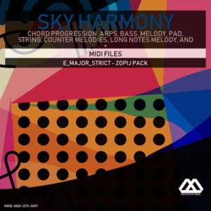 Sky Harmony - 4 Chords - 5 Notes-Chords - 16 Bars - Strict - E_Major_Strict - Zopij Pack