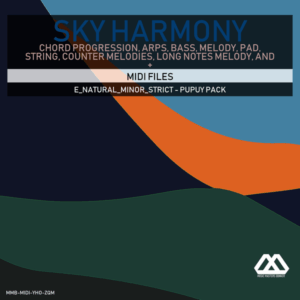Sky Harmony - 4 Chords - 5 Notes-Chords - 16 Bars - Strict - E_Natural_Minor_Strict - Pupuy Pack