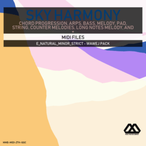 Sky Harmony - 4 Chords - 5 Notes-Chords - 16 Bars - Strict - E_Natural_Minor_Strict - Wawej Pack
