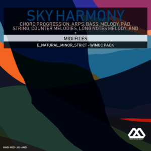 Sky Harmony - 4 Chords - 5 Notes-Chords - 16 Bars - Strict - E_Natural_Minor_Strict - Wimoc Pack