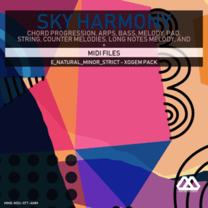 Sky Harmony - 4 Chords - 5 Notes-Chords - 16 Bars - Strict - E_Natural_Minor_Strict - Xogem Pack