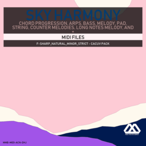Sky Harmony - 4 Chords - 5 Notes-Chords - 16 Bars - Strict - F-sharp_Natural_Minor_Strict - Cacuv Pack