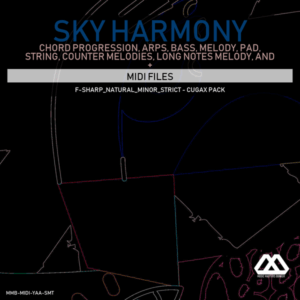 Sky Harmony - 4 Chords - 5 Notes-Chords - 16 Bars - Strict - F-sharp_Natural_Minor_Strict - Cugax Pack