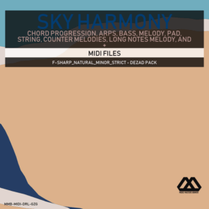 Sky Harmony - 4 Chords - 5 Notes-Chords - 16 Bars - Strict - F-sharp_Natural_Minor_Strict - Dezad Pack