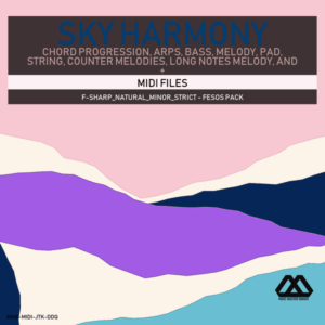 Sky Harmony - 4 Chords - 5 Notes-Chords - 16 Bars - Strict - F-sharp_Natural_Minor_Strict - Fesos Pack