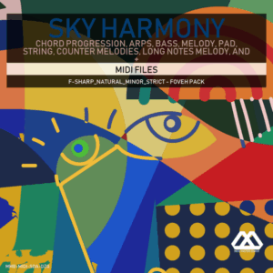 Sky Harmony - 4 Chords - 5 Notes-Chords - 16 Bars - Strict - F-sharp_Natural_Minor_Strict - Foveh Pack