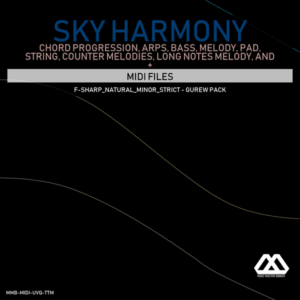 Sky Harmony - 4 Chords - 5 Notes-Chords - 16 Bars - Strict - F-sharp_Natural_Minor_Strict - Gurew Pack