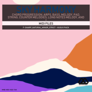 Sky Harmony - 4 Chords - 5 Notes-Chords - 16 Bars - Strict - F-sharp_Natural_Minor_Strict - Huguv Pack