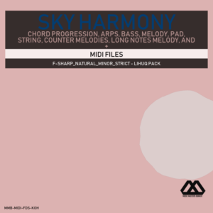 Sky Harmony - 4 Chords - 5 Notes-Chords - 16 Bars - Strict - F-sharp_Natural_Minor_Strict - Lihuq Pack
