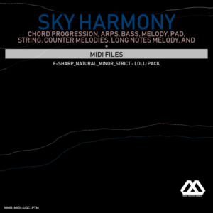 Sky Harmony - 4 Chords - 5 Notes-Chords - 16 Bars - Strict - F-sharp_Natural_Minor_Strict - Lolij Pack