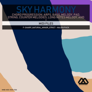 Sky Harmony - 4 Chords - 5 Notes-Chords - 16 Bars - Strict - F-sharp_Natural_Minor_Strict - Majen Pack