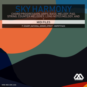 Sky Harmony - 4 Chords - 5 Notes-Chords - 16 Bars - Strict - F-sharp_Natural_Minor_Strict - Mopip Pack