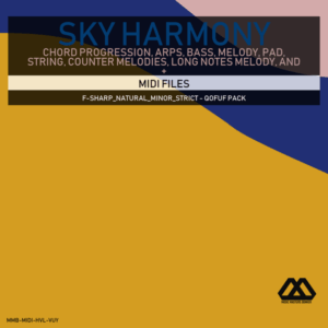 Sky Harmony - 4 Chords - 5 Notes-Chords - 16 Bars - Strict - F-sharp_Natural_Minor_Strict - Qofuf Pack