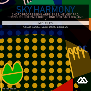 Sky Harmony - 4 Chords - 5 Notes-Chords - 16 Bars - Strict - F-sharp_Natural_Minor_Strict - Supux Pack
