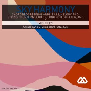 Sky Harmony - 4 Chords - 5 Notes-Chords - 16 Bars - Strict - F-sharp_Natural_Minor_Strict - Vetaq Pack