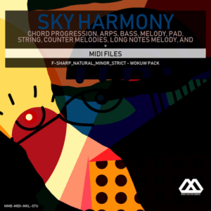 Sky Harmony - 4 Chords - 5 Notes-Chords - 16 Bars - Strict - F-sharp_Natural_Minor_Strict - Wokuw Pack