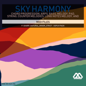 Sky Harmony - 4 Chords - 5 Notes-Chords - 16 Bars - Strict - F-sharp_Natural_Minor_Strict - Xopuv Pack