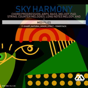 Sky Harmony - 4 Chords - 5 Notes-Chords - 16 Bars - Strict - F-sharp_Natural_Minor_Strict - Yomir Pack